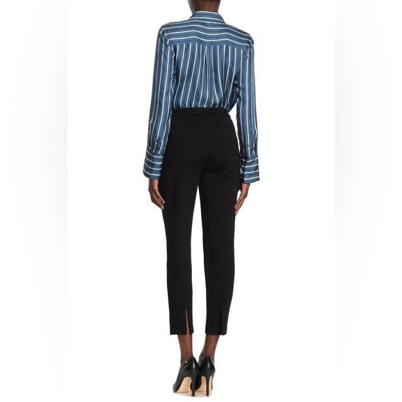 St. John Caviar Black Dress pants 2 XS office buisness casual old money luxury - Picture 2 of 10